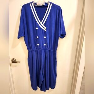 Vintage S Roberts Culotte Romper